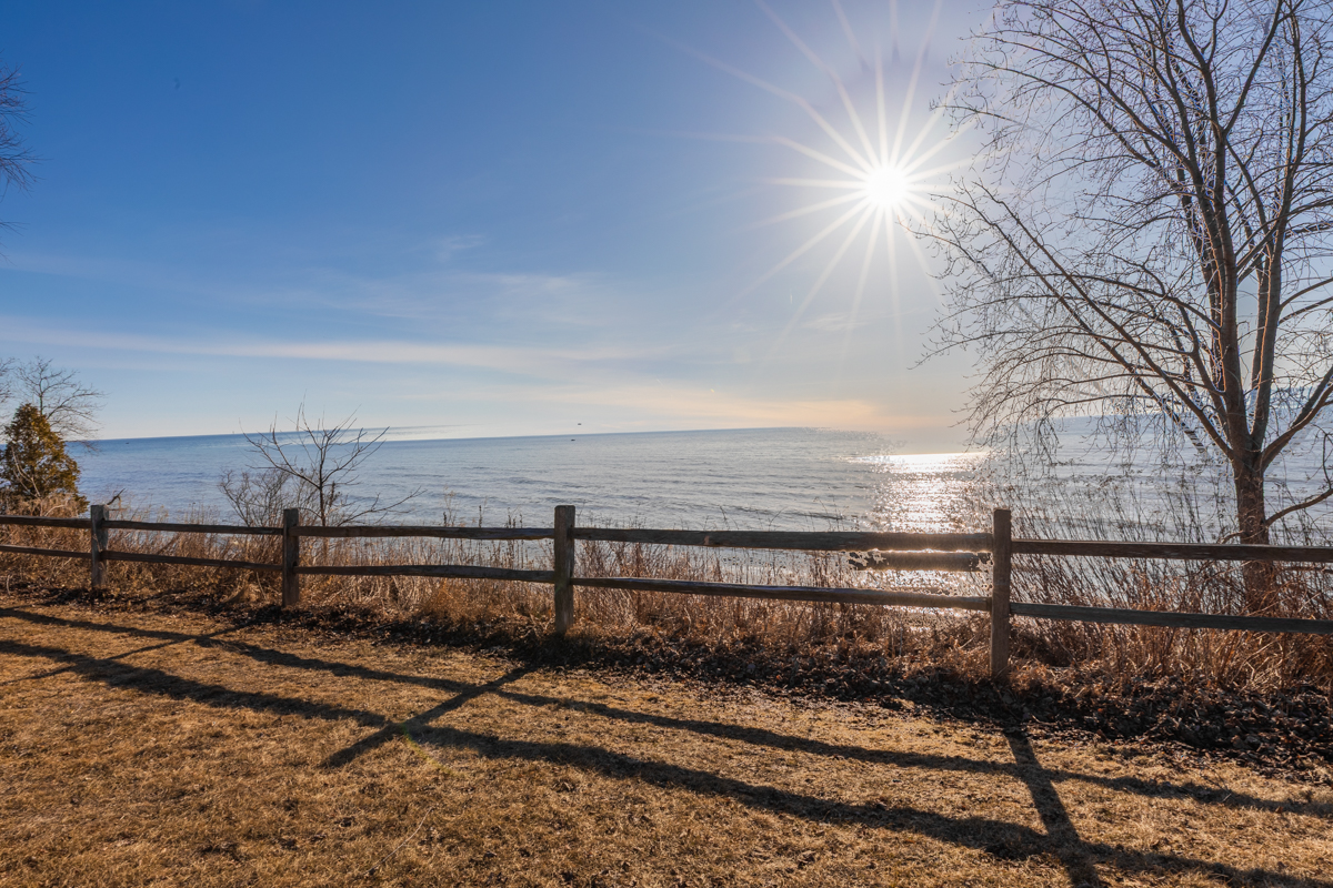 lakefront shot in algoma wi